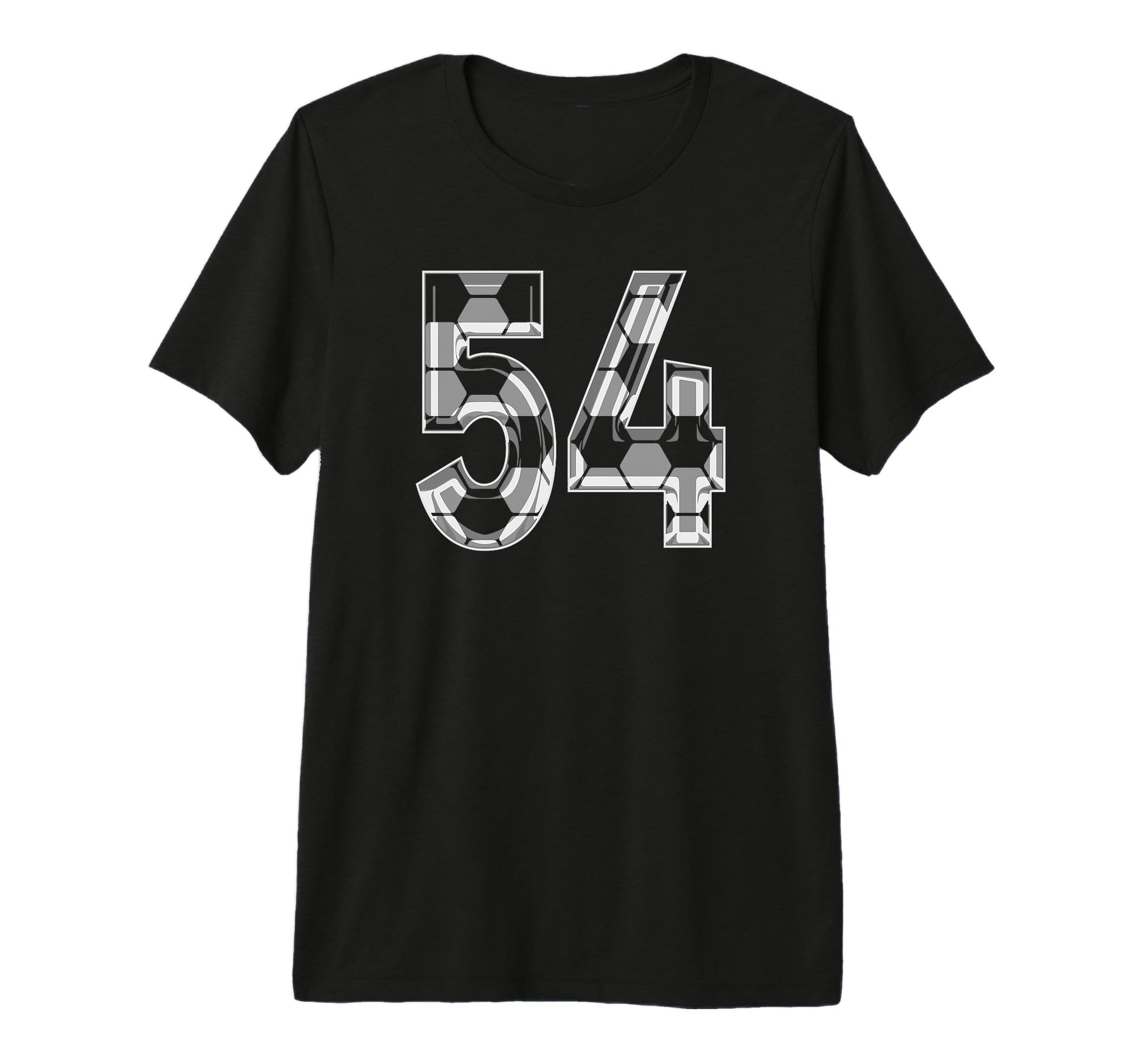 Soccer Number 54 Favorite Player 54 T-Shirt - Fun Novelty Design Men Women