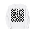 Lightning Bolt Checkered Aesthetic Sweatshirt - Novelty Apparel Unisex