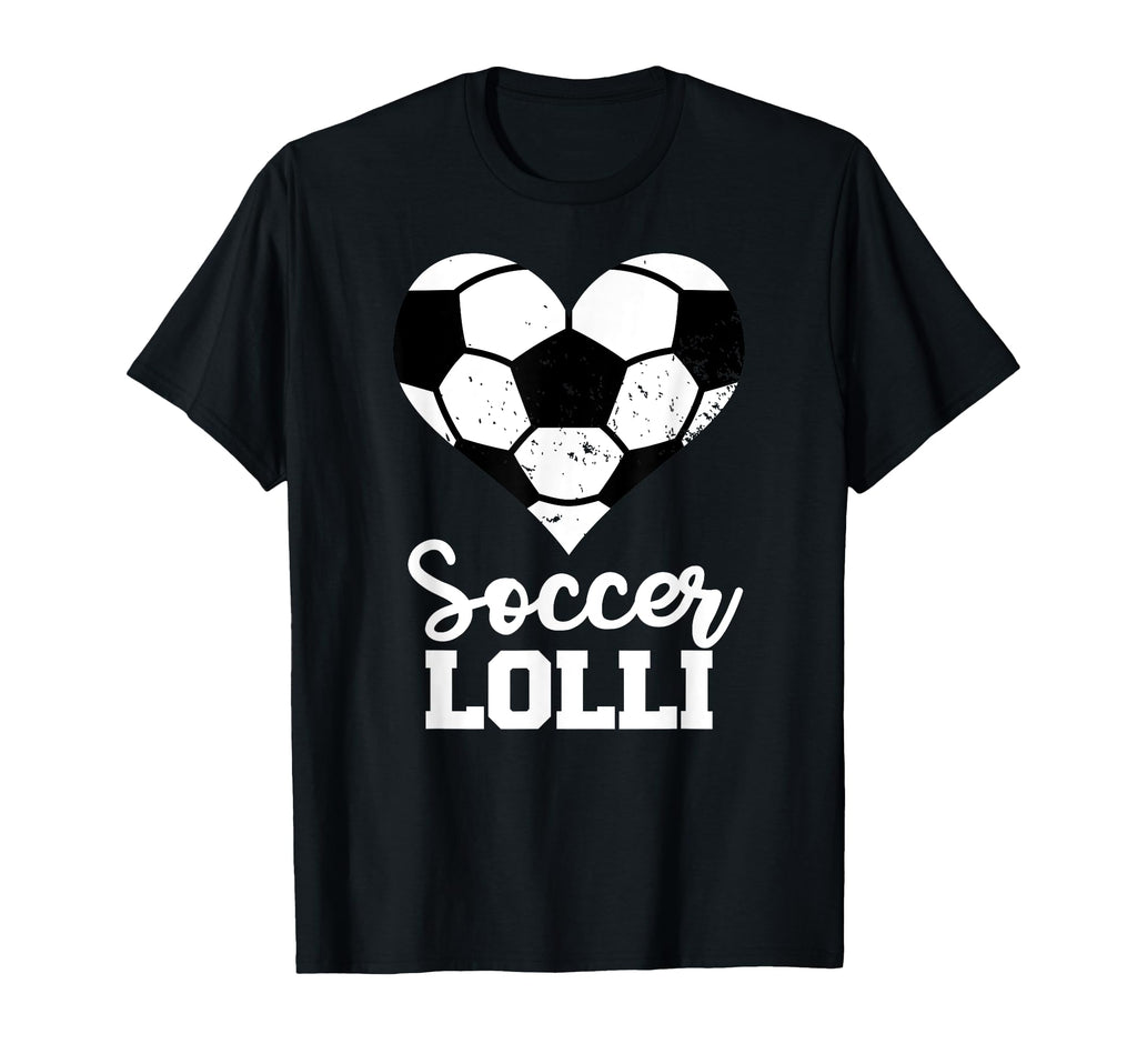 Soccer Lolli Funny Soccer Heart Grandma T-Shirt - Minimalist Print Unisex