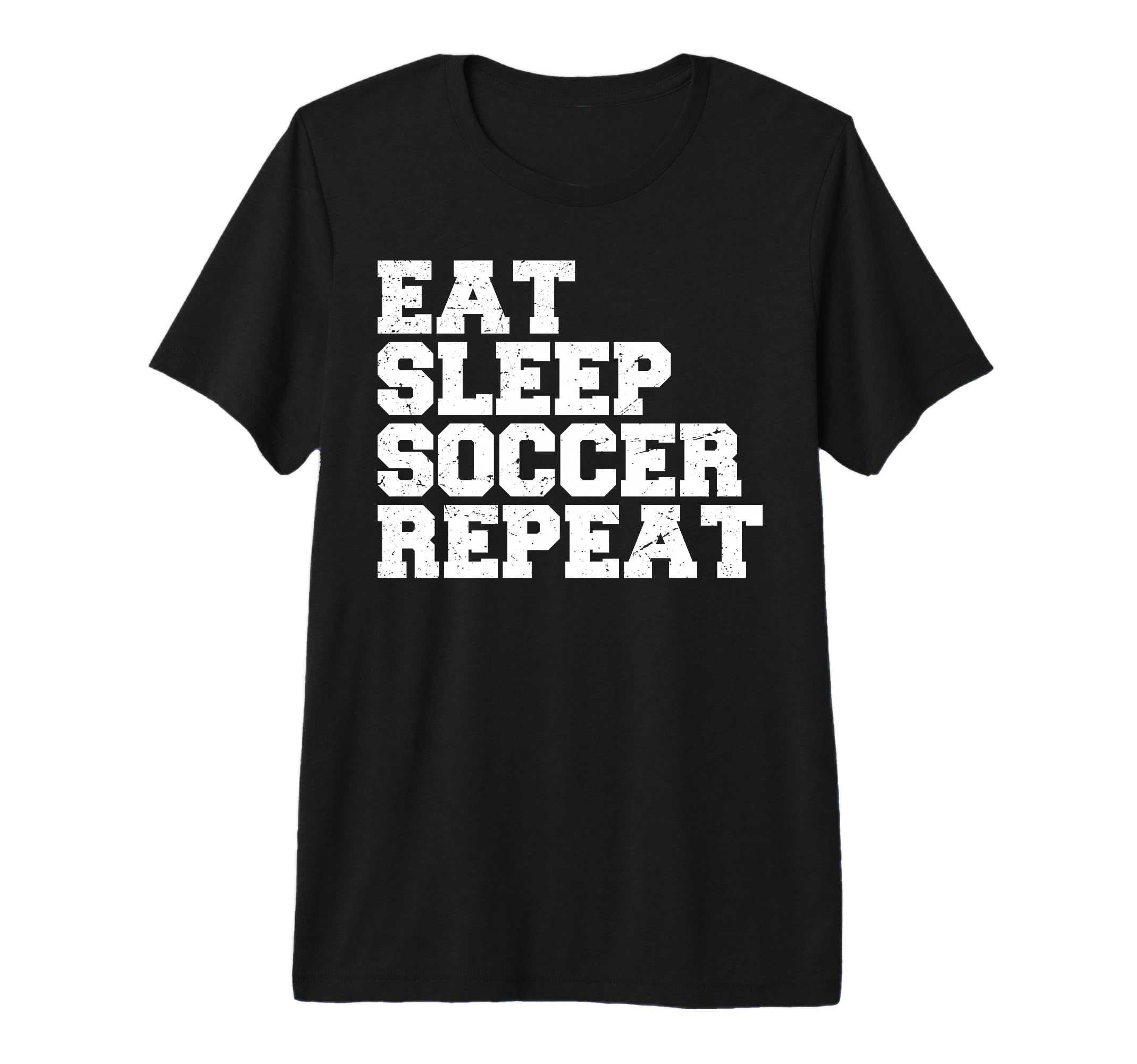 Eat Sleep Soccer Repeat Sport Player Soccer T-Shirt - Graphic Print Unisex