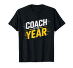 Coach Year Best Coach Dad T-Shirt - Unique Graphic for Adults