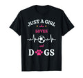 Just Who Loves Dogs And Soccer Gift T-Shirt - Streetwear Style for Adults
