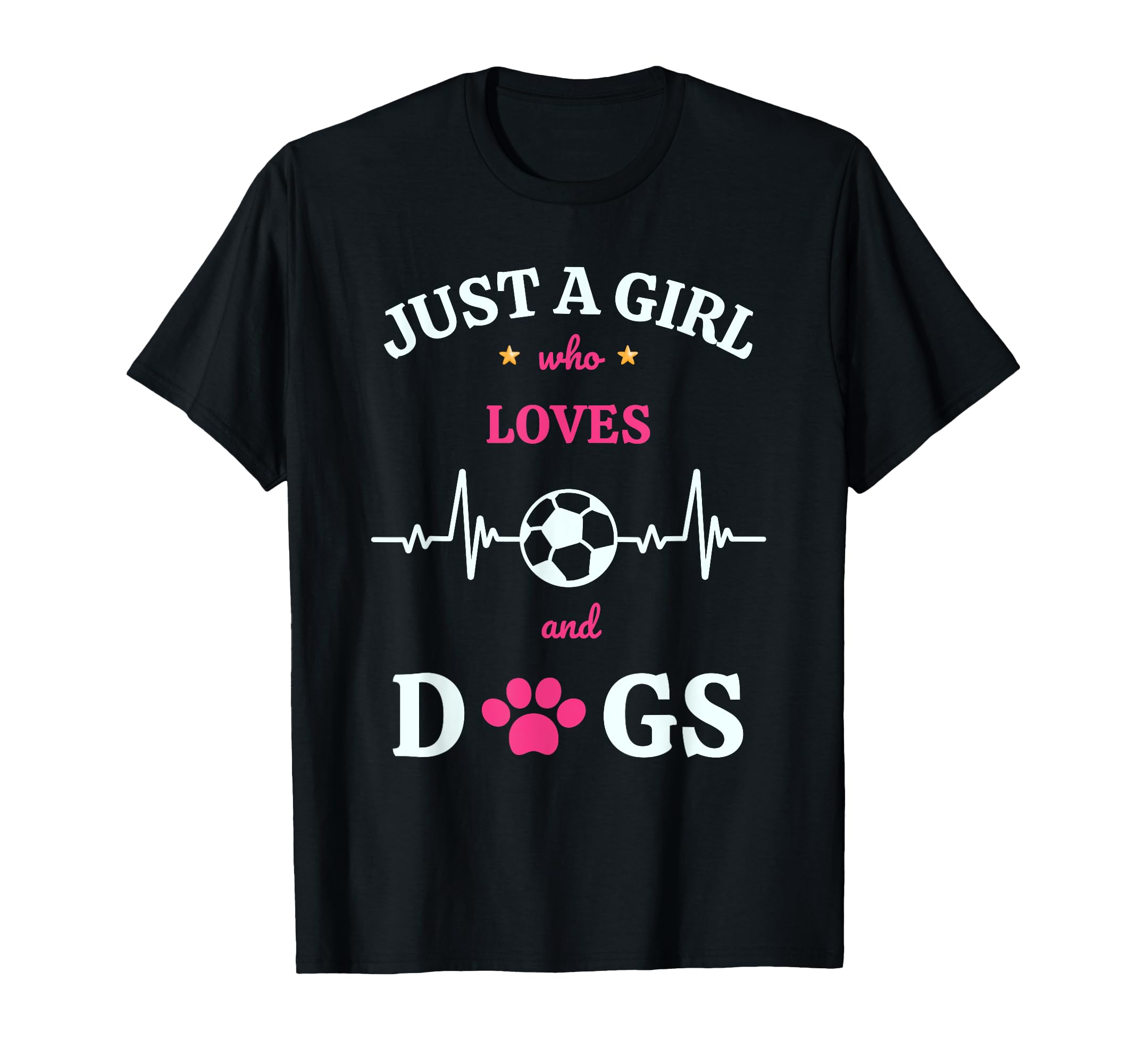 Just Who Loves Dogs And Soccer Gift T-Shirt - Streetwear Style for Adults