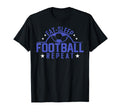 Eat Sleep Football Repeat Funny T-Shirt - Minimalist Print Men Women