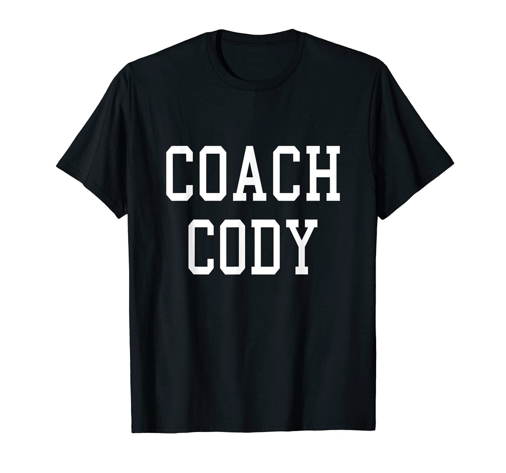 Coach Cody Custom Football Soccer T-Shirt - Minimalist Print for Adults