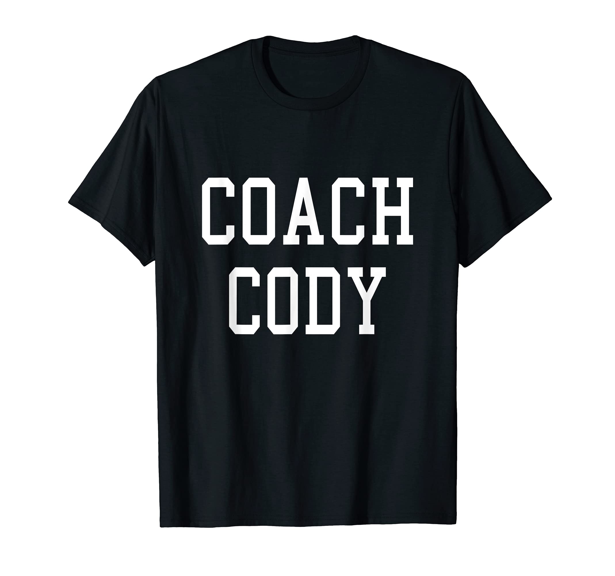 Coach Cody Custom Football Soccer T-Shirt - Minimalist Print for Adults