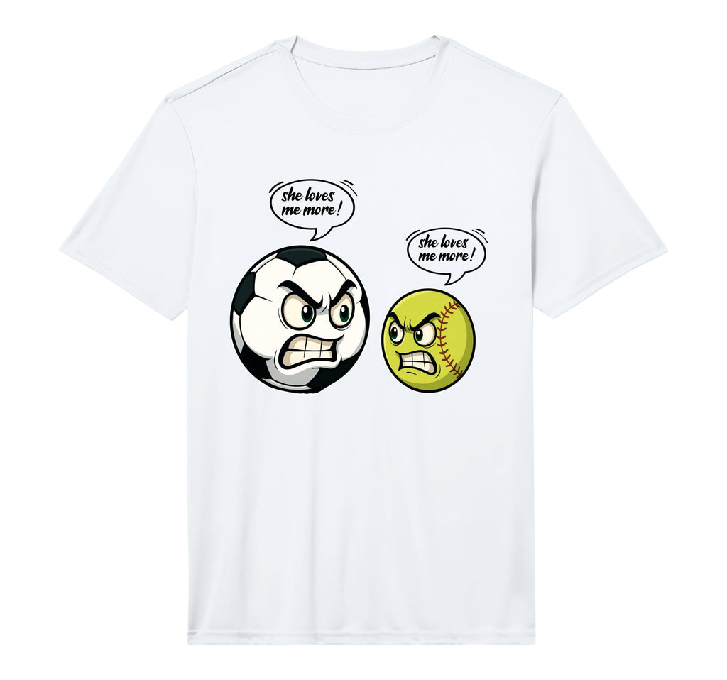 Mens Funny Softball Soccer Daughter She T-Shirt - Unique Graphic Unisex