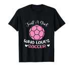 Just Who Loves Soccer Funny Sayings T-Shirt - Aesthetic Graphic for Adults