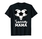 Soccer Mama Funny Soccer Heart Grandma T-Shirt - Trendy Graphic Men Women