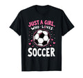 Soccer Daughter Just Who Loves Soccer Team T-Shirt - Graphic Print Unisex