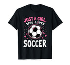 Soccer Daughter Just Who Loves Soccer Team T-Shirt - Graphic Print Unisex