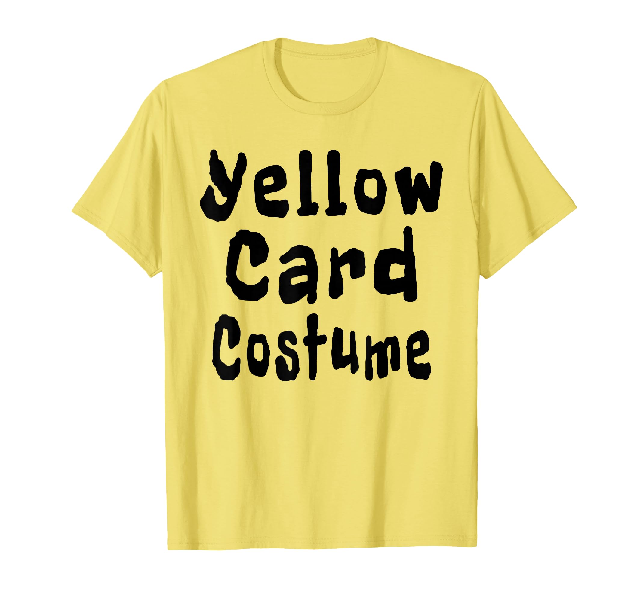 Yellow Card Costume Football Soccer Funny T-Shirt - Graphic Print Men Women