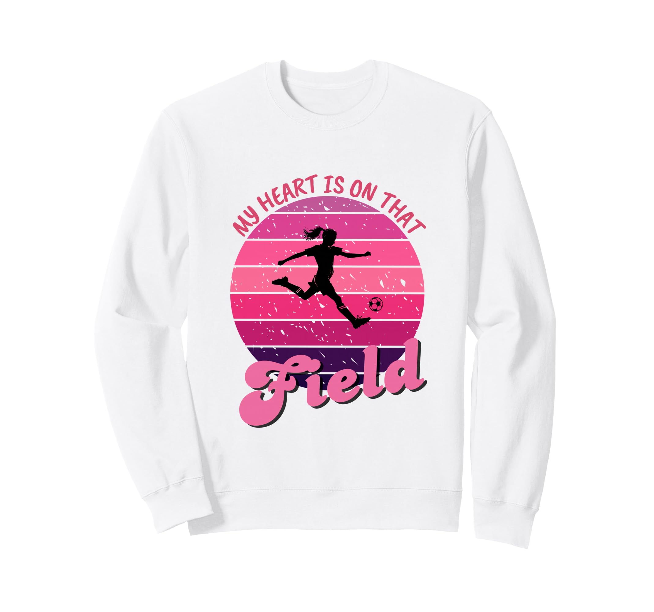 Soccer Mom My Heart Is That Field Sweatshirt - Unique Graphic Men Women