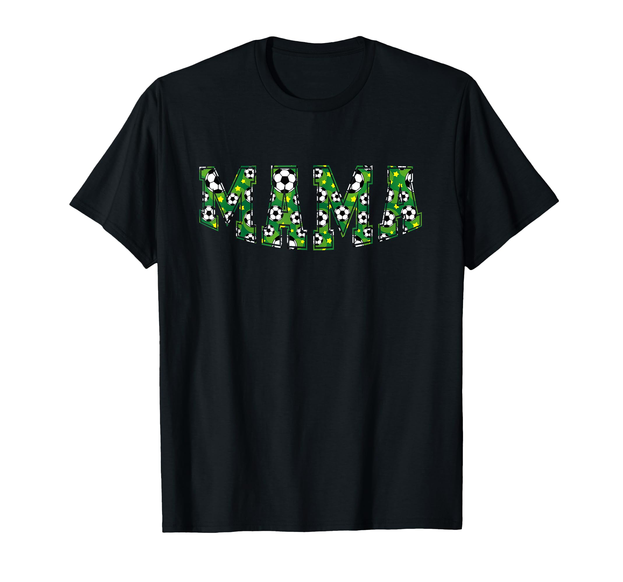 Mama Soccer Mom Patterned Ball T-Shirt - Streetwear Style for Adults