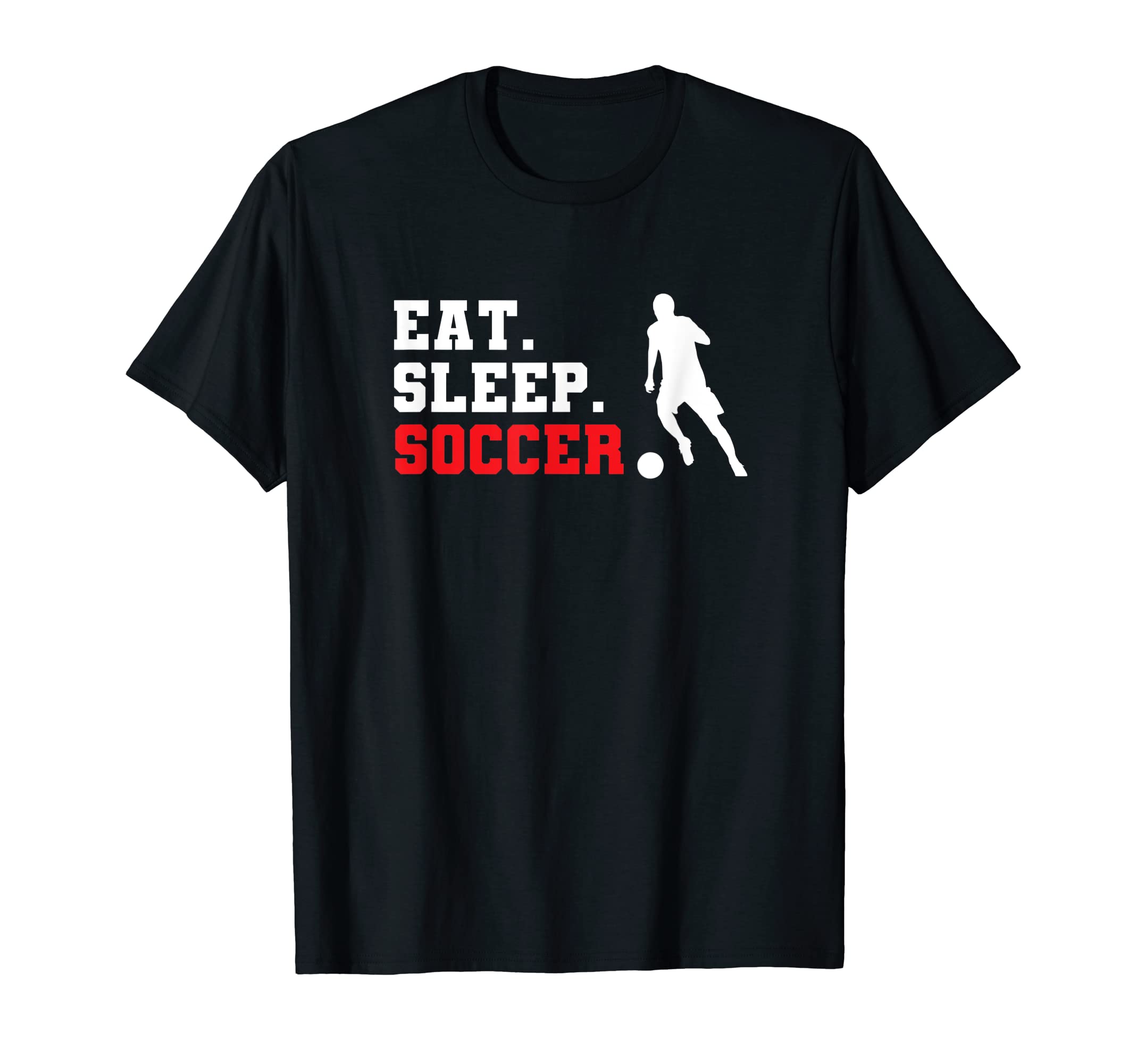 Eat Sleep Soccer T-Shirt - Aesthetic Graphic Men Women