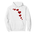 Valentine Hearts Hoodie - Graphic Print for Adults