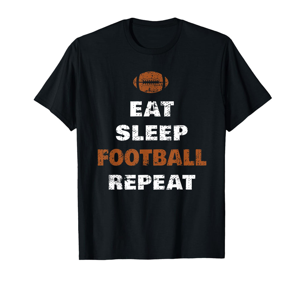Eat Sleep Football Repeat Love T-Shirt - Trendy Graphic for Adults