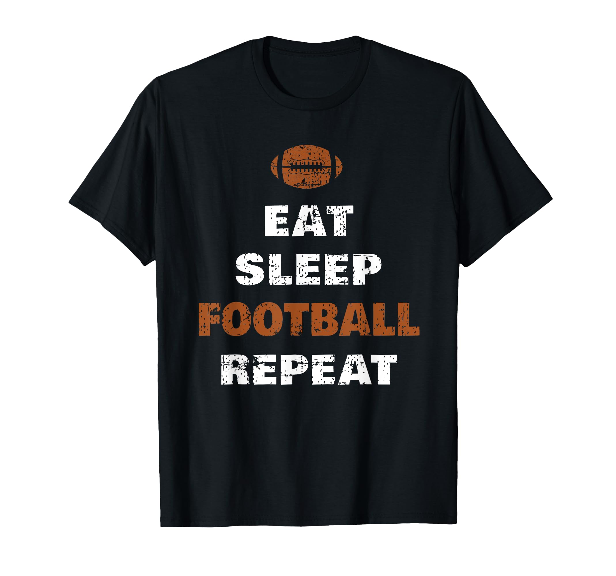 Eat Sleep Football Repeat Love T-Shirt - Trendy Graphic for Adults