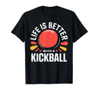 Love Kickball Player Soccer T-Shirt - Fun Novelty Design for Adults