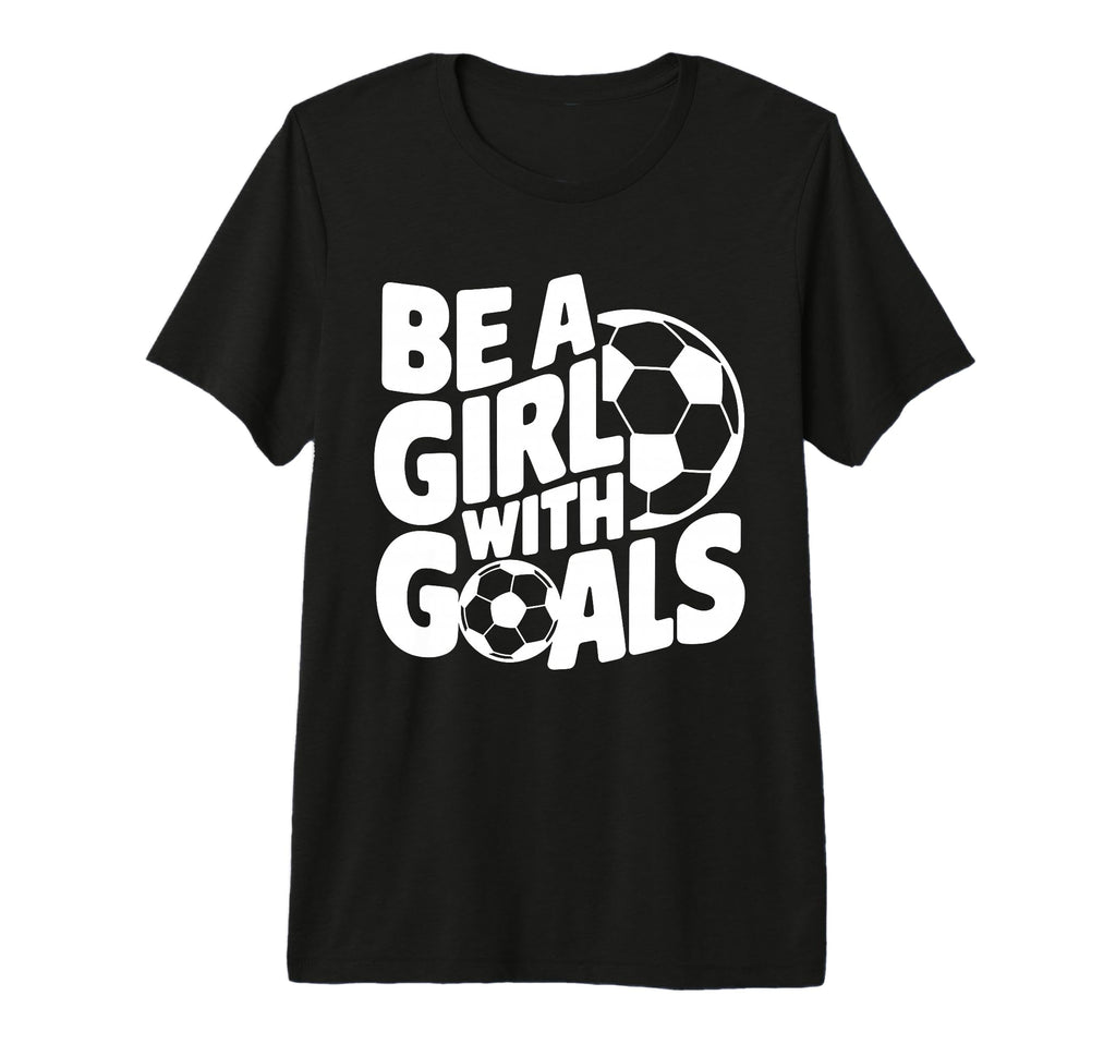 Be Goals Soccer Player Soccer Tri T-Shirt - Custom Art Print Men Women