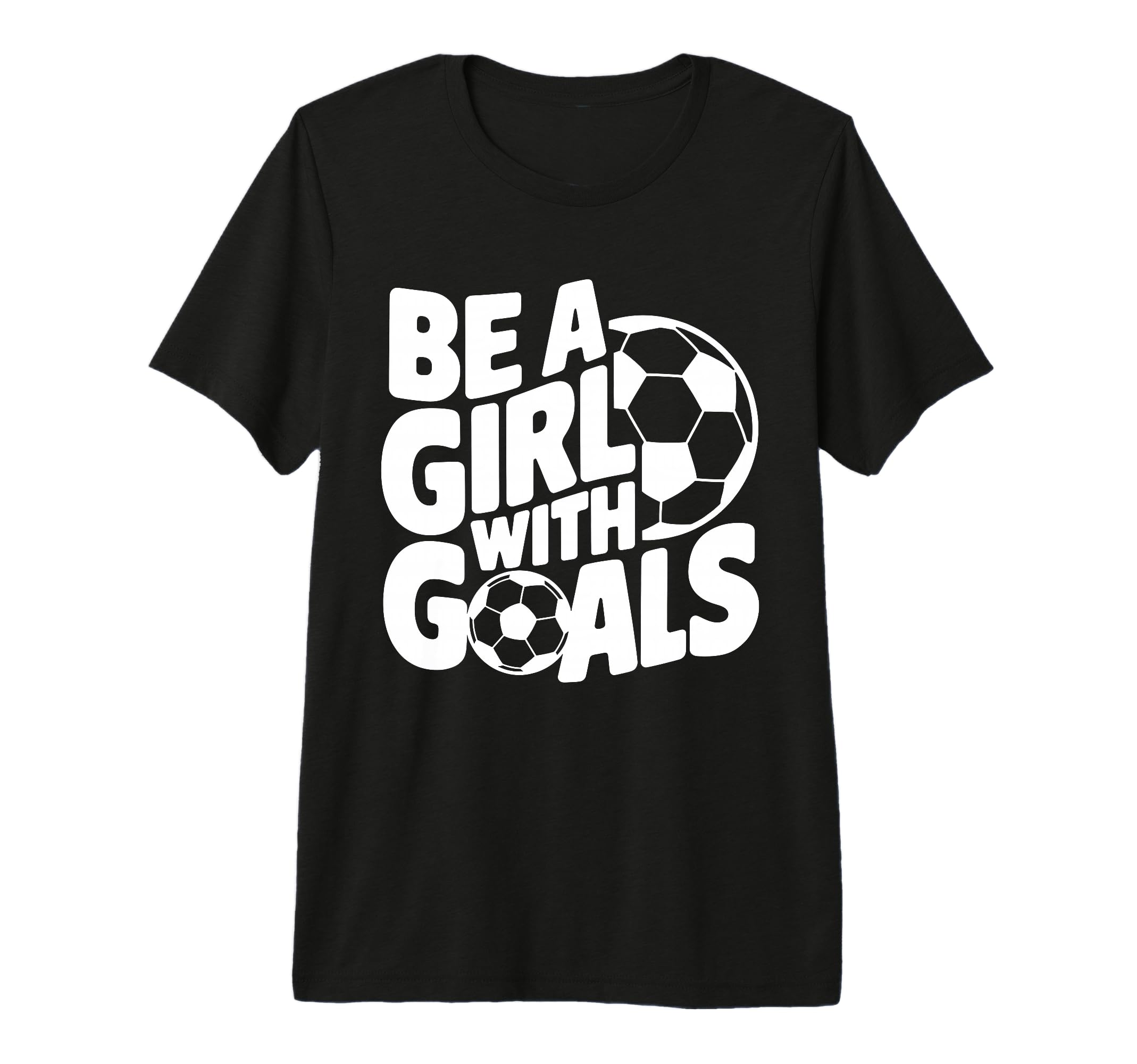 Be Goals Soccer Player Soccer Tri T-Shirt - Custom Art Print Men Women