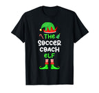 Im Soccer Coach Elf Matching Pajama T-Shirt - Trendy Graphic Men Women