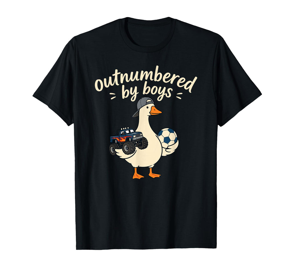 Funny Mom Silly Goose Outnumbered T-Shirt - Novelty Apparel Men Women