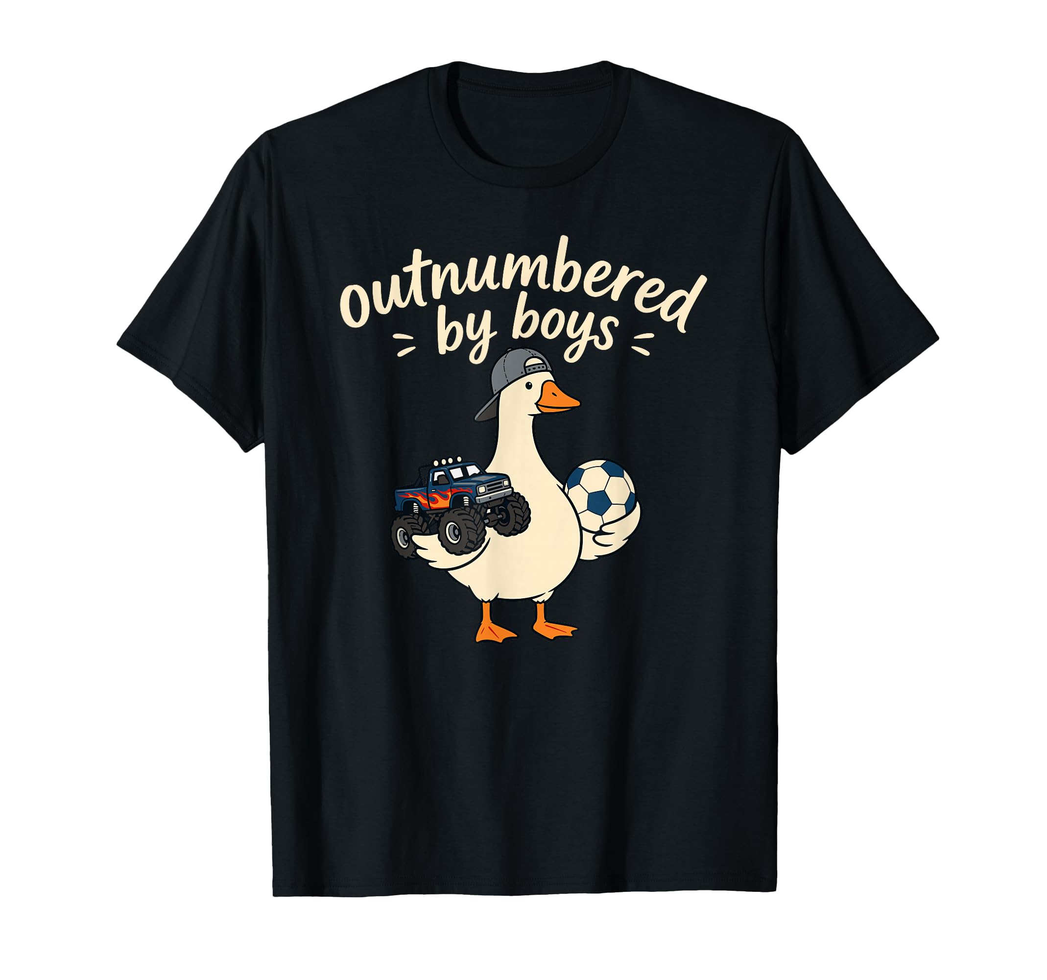 Funny Mom Silly Goose Outnumbered T-Shirt - Novelty Apparel Men Women