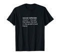 Funny Word Definition Soccer Defense T-Shirt - Aesthetic Graphic Unisex