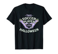 This Soccer Player Loves Halloween T-Shirt - Novelty Apparel for Adults
