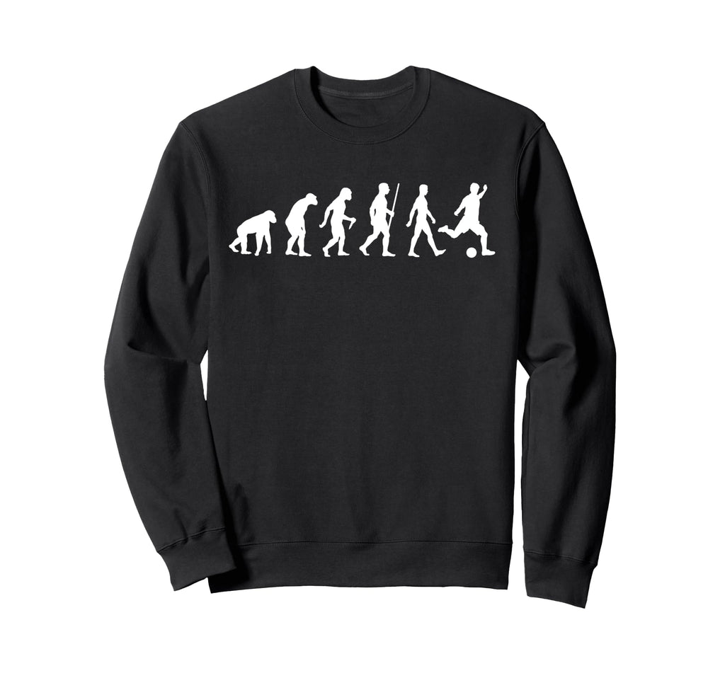 Soccer Evolution Players Funny Sweatshirt - Aesthetic Graphic for Adults