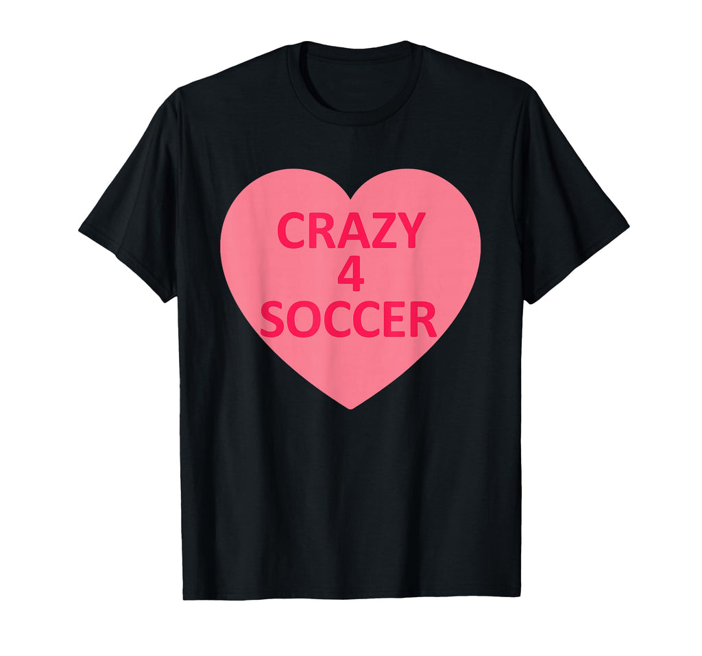 Soccer Heart Love Valentines Day T-Shirt - Novelty Apparel Unisex