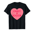 Soccer Heart Love Valentines Day T-Shirt - Novelty Apparel Unisex