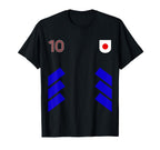 Retro10 Japan Football Japan Soccer T-Shirt - Streetwear Style for Adults
