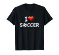 I Love Soccer Appreciation Gift T-Shirt - Casual Everyday Wear for Adults