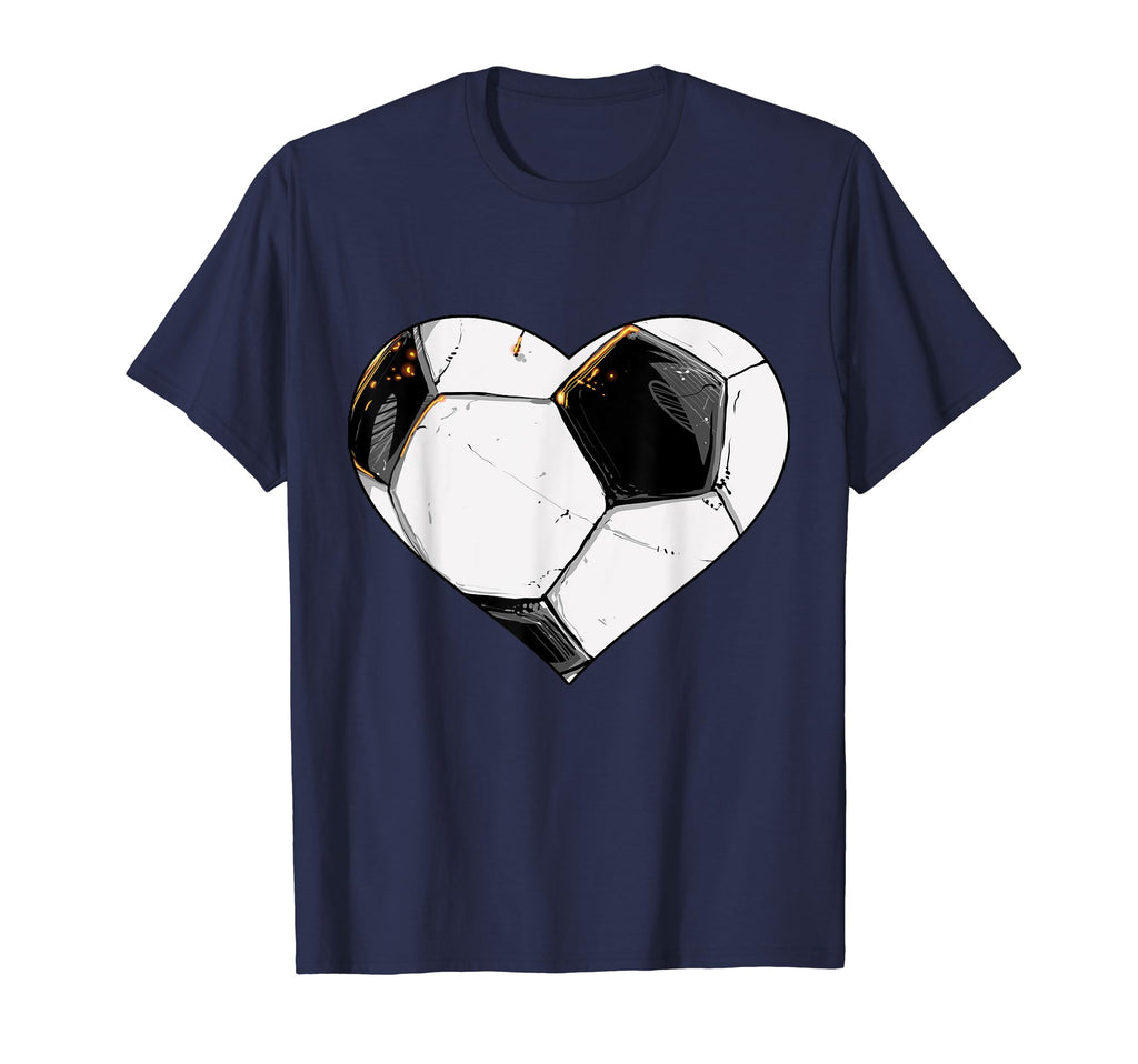 Soccer Ball Heart Love Goalie Goalkeeper T-Shirt - Graphic Print Unisex
