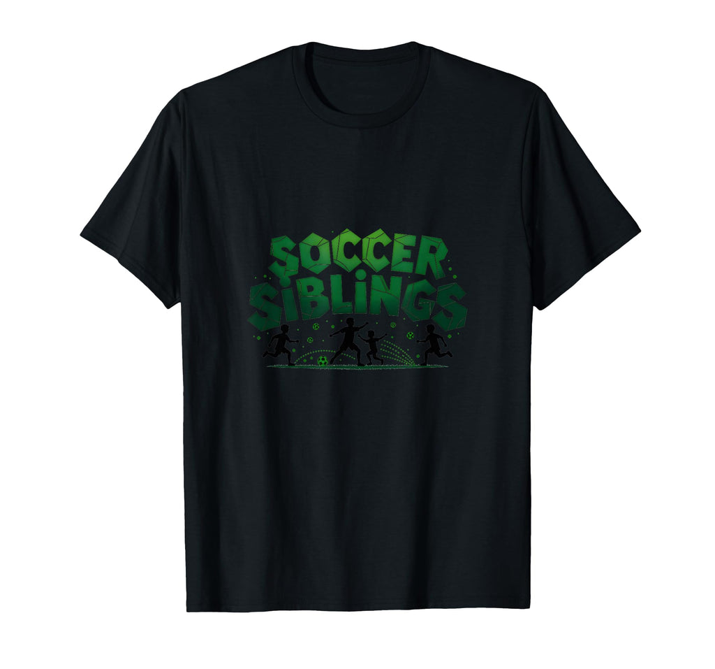 Soccer Siblings Family Teamwork Soccer T-Shirt - Graphic Print Men Women