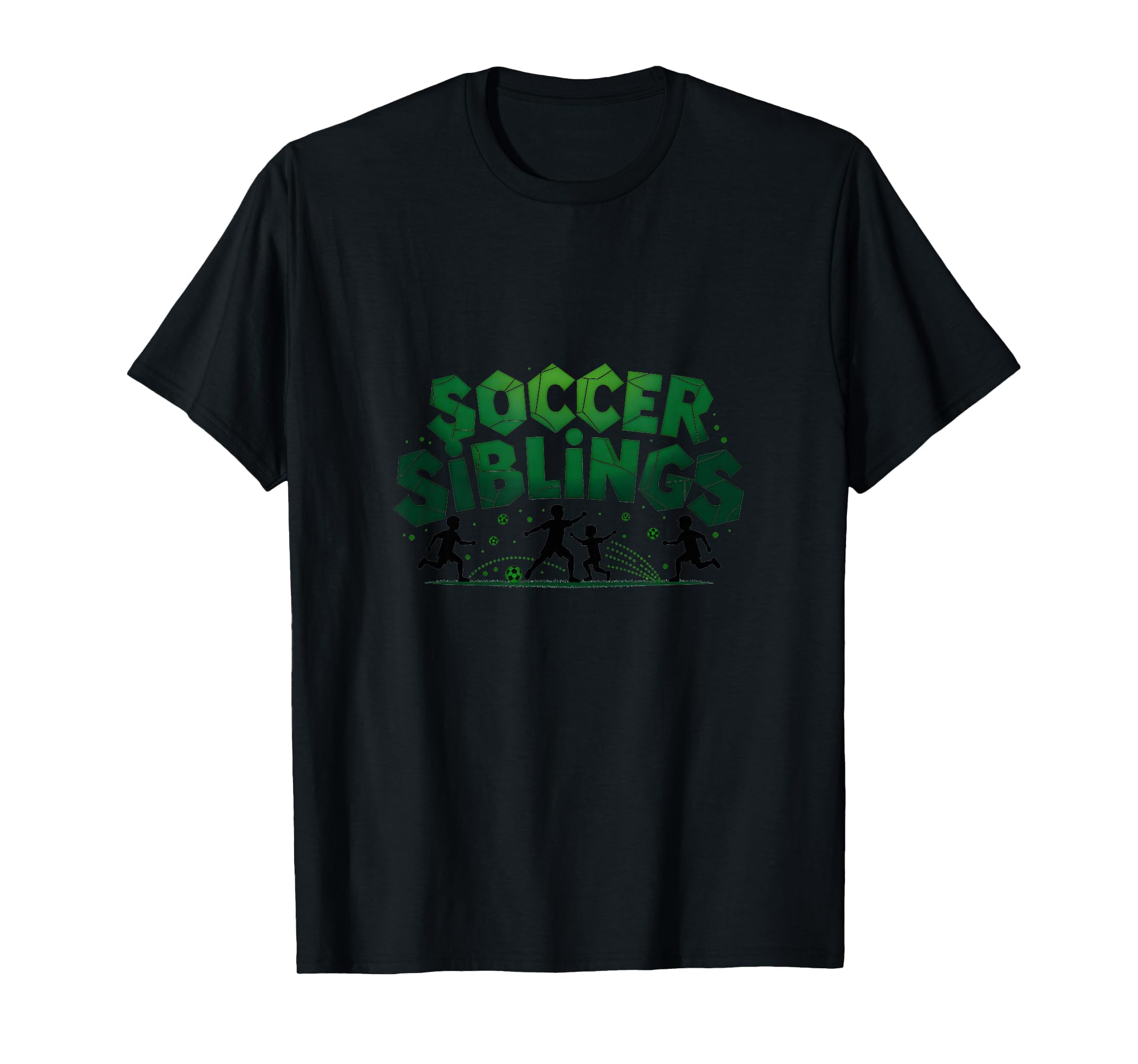 Soccer Siblings Family Teamwork Soccer T-Shirt - Graphic Print Men Women