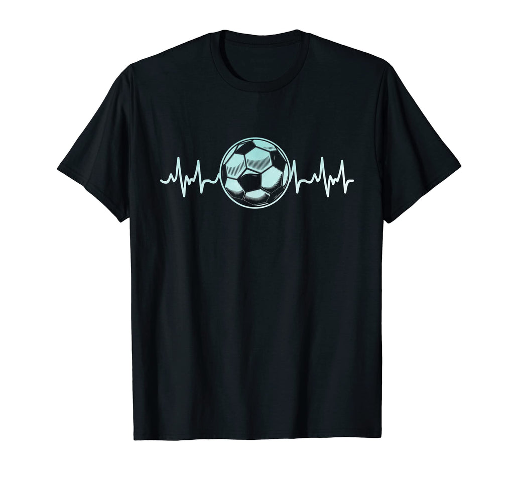 Soccer Heartbeat Soccer Player T-Shirt - Unique Graphic for Adults