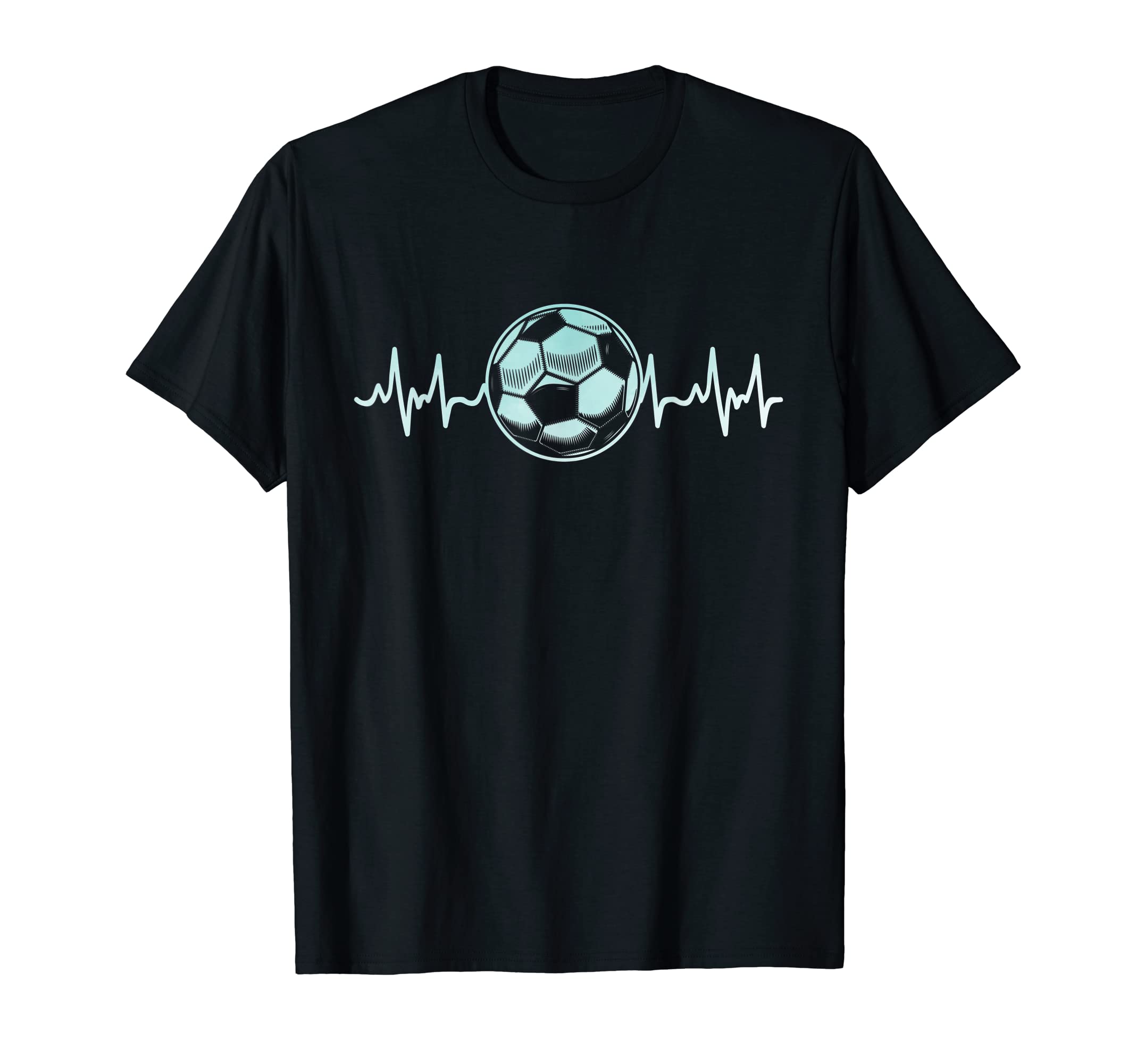 Soccer Heartbeat Soccer Player T-Shirt - Unique Graphic for Adults