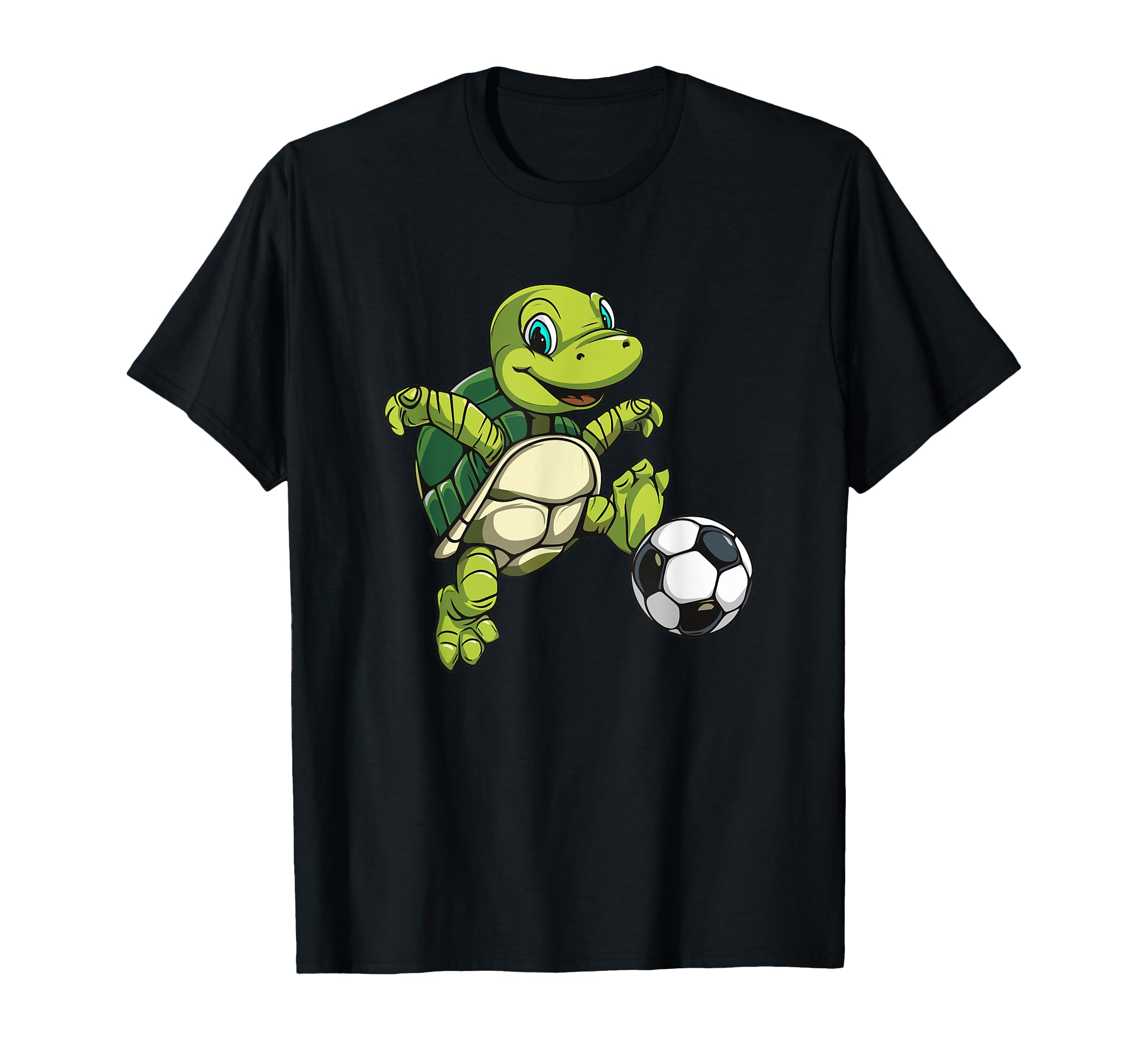 Turtle Wildlife Tortoise Soccer Player T-Shirt - Novelty Apparel Men Women