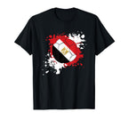 Soccer Ball Flag Egypt T-Shirt - Unique Graphic Men Women