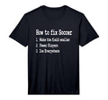 Mens Funny Hockey Meme How To Fix Soccer T-Shirt - Unique Graphic Unisex