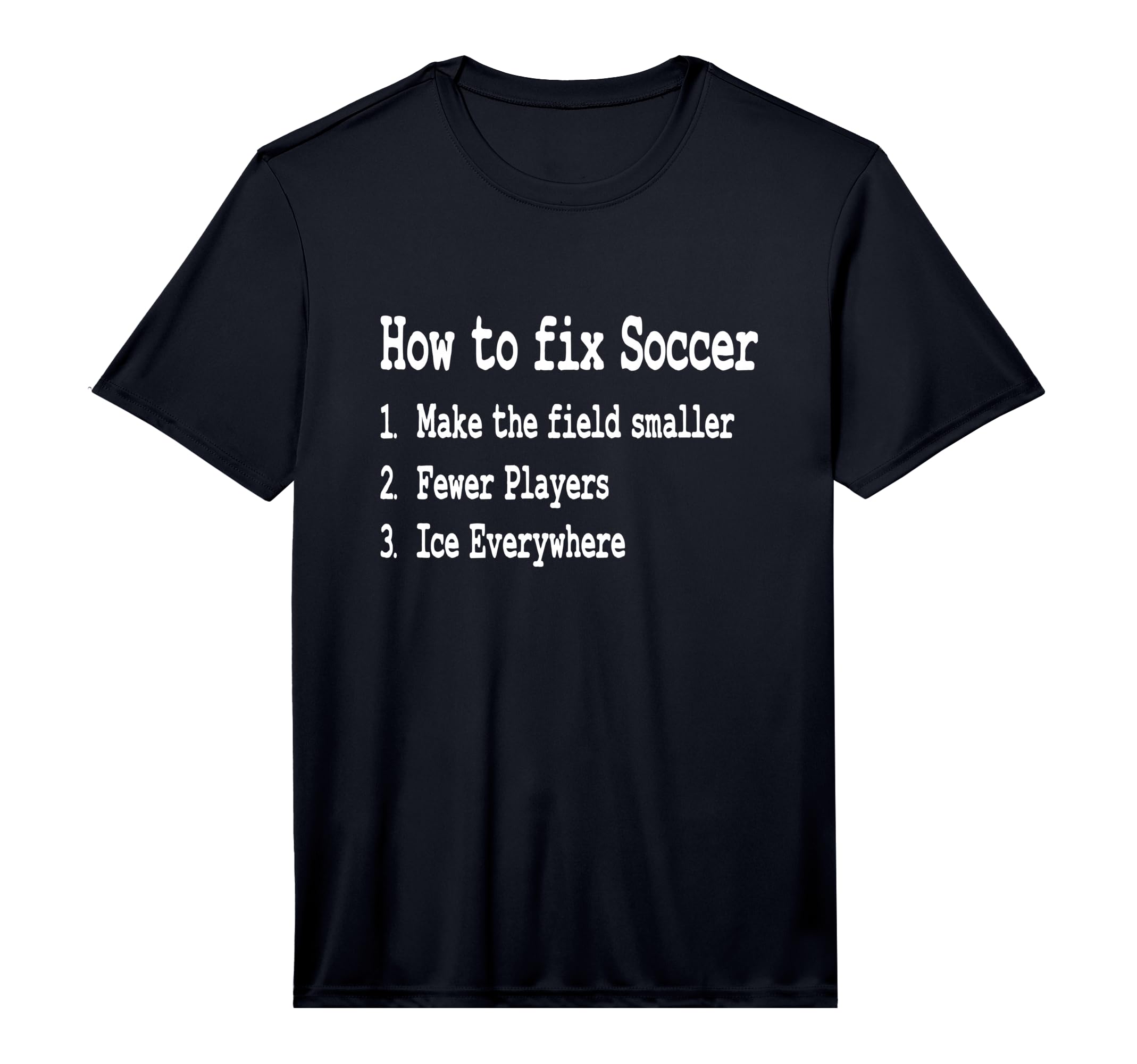 Mens Funny Hockey Meme How To Fix Soccer T-Shirt - Unique Graphic Unisex
