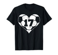 Soccer Number 17 Jersey Funny Soccer T-Shirt - Novelty Apparel for Adults