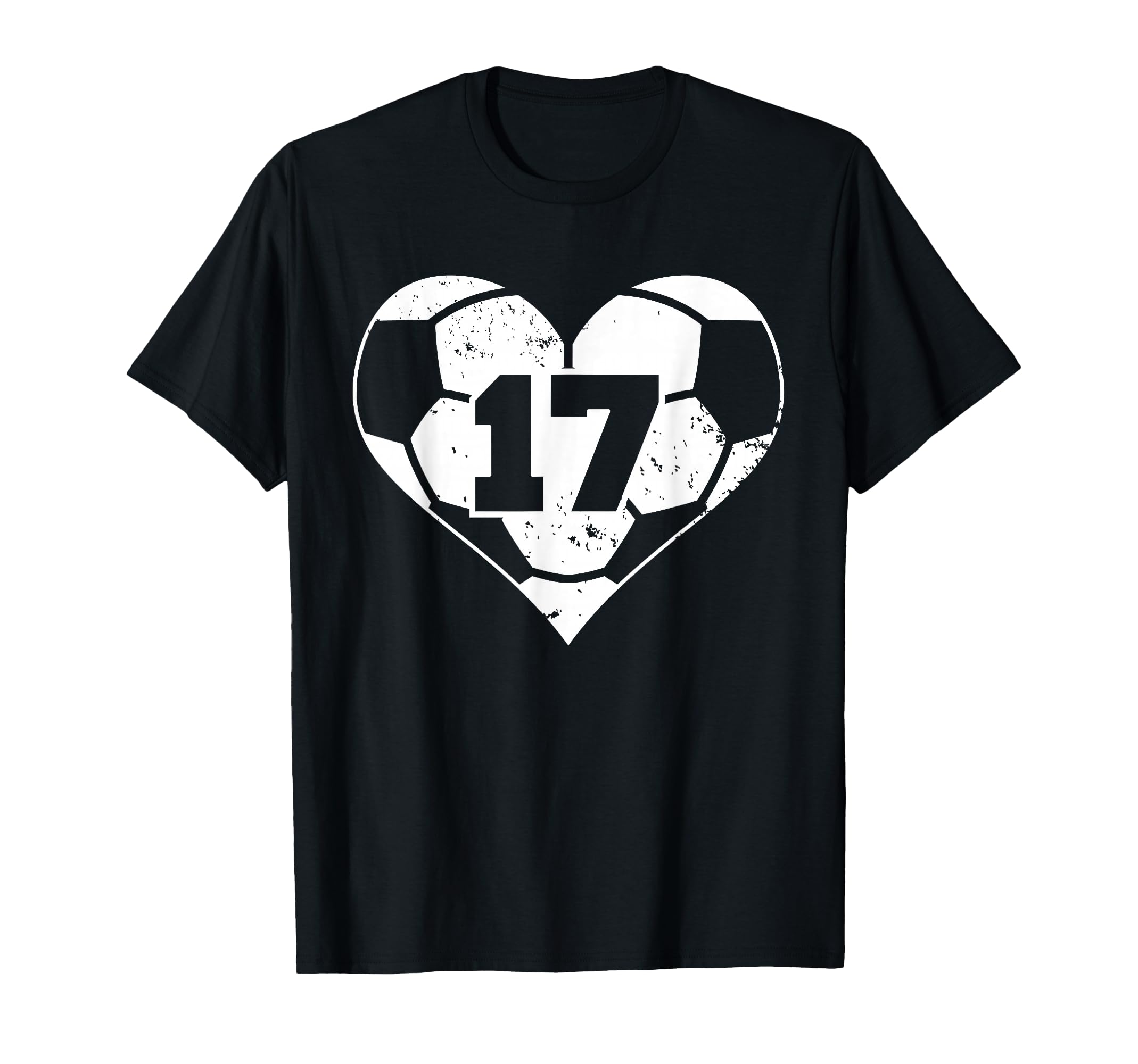 Soccer Number 17 Jersey Funny Soccer T-Shirt - Novelty Apparel for Adults