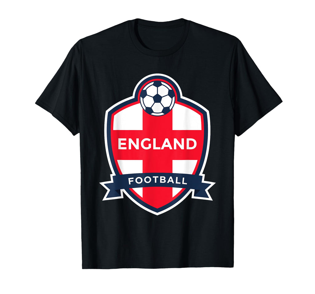 England Flag Football Soccer English Fan T-Shirt - Aesthetic Graphic Unisex