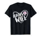Soccer Coachs Wife Heart T-Shirt - Casual Everyday Wear Unisex