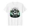 Soccer Is Life Inspiring T-Shirt - Casual Everyday Wear for Adults