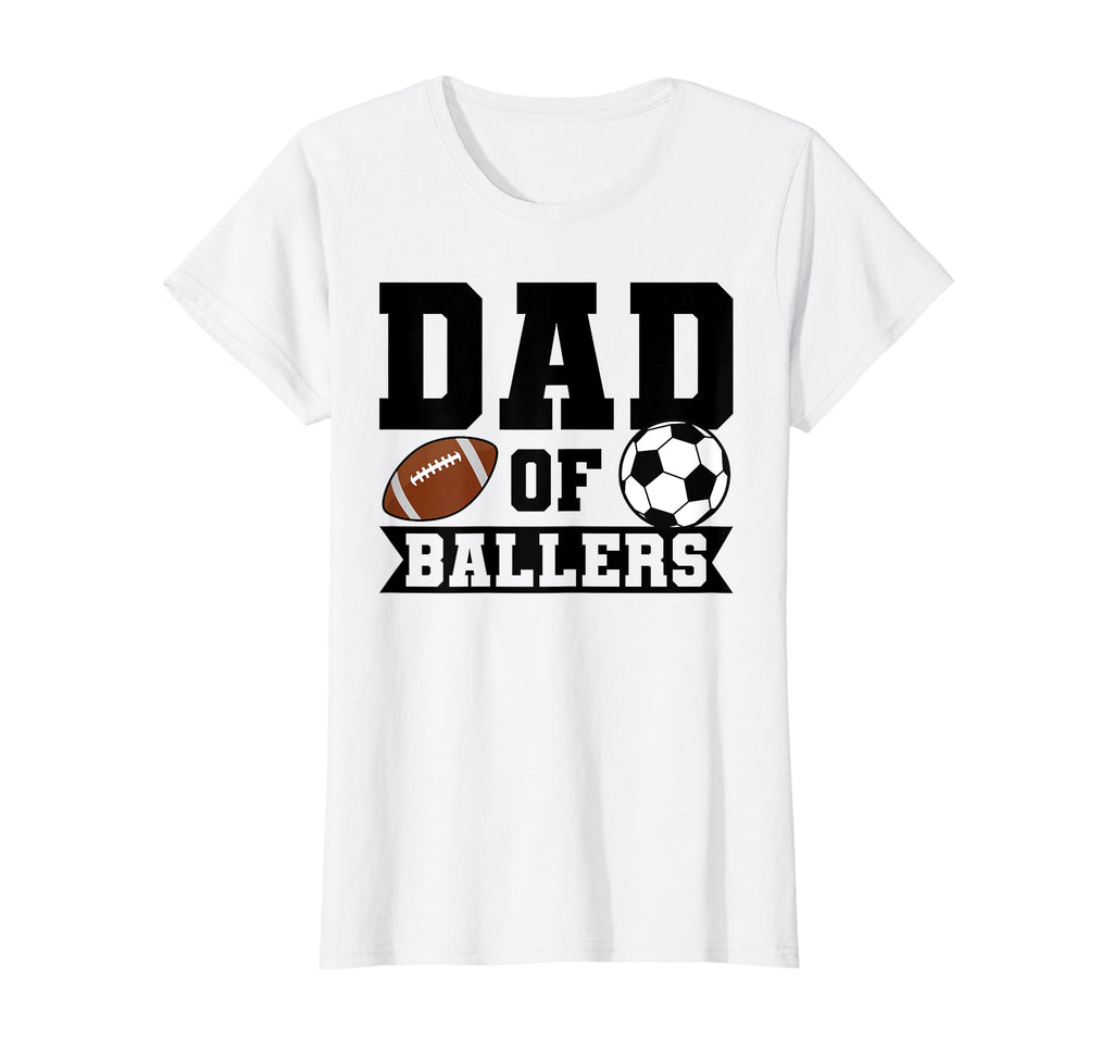Dad Ballers Soccer Player T-Shirt - Custom Art Print Men Women
